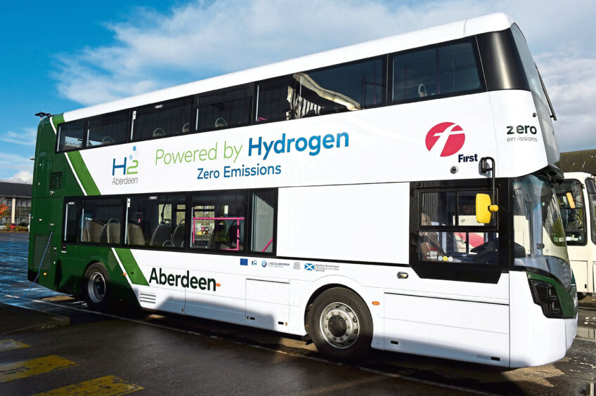 New hydrogen double-decker bus.