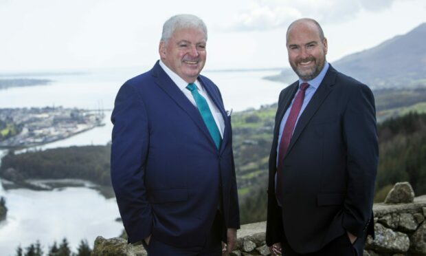 l-r Feargal McCormack, managing director at FPM, and Graeme Allan, chief executive of AAB.