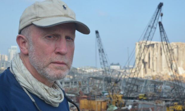 Scottish surgeon Andy Kent at Beirut Port. Photo: FDCO.