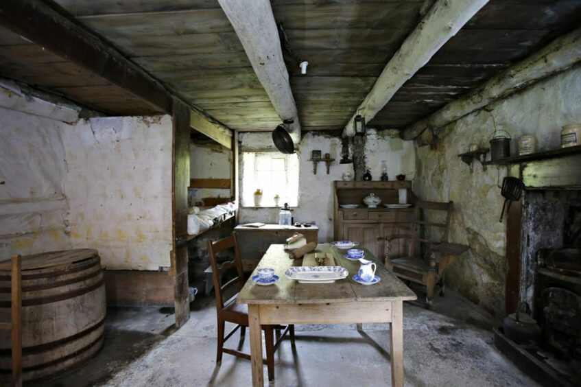 The interior of a property of Auchindrain Township.