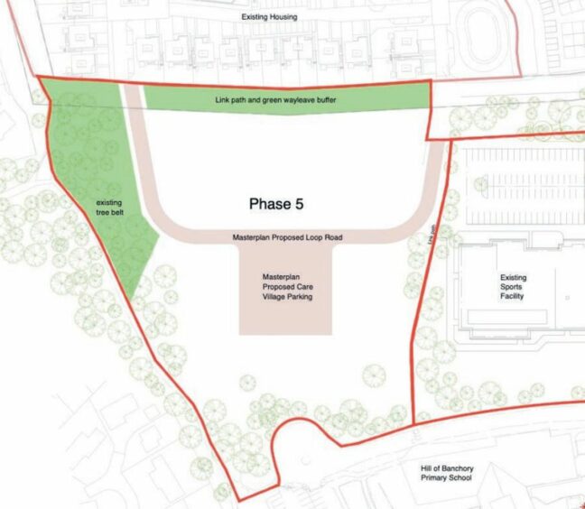 Planning documents show where the care home would be located