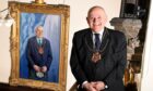 Mock-up of Lord Provost of Aberdeen, Barney Crockett, beside what is understood to be the Russian-commissioned official portrait. Original picture by Kami Thomson/DCT Media.