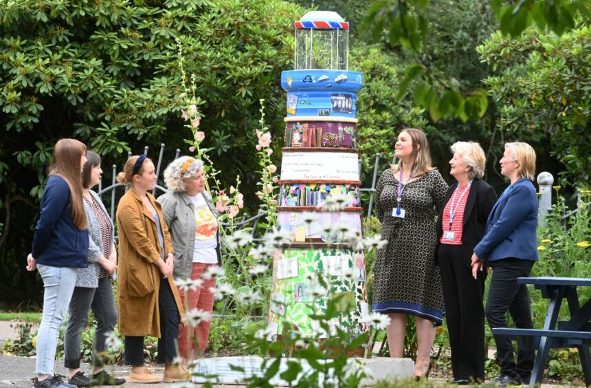 Last year NHS Grampian staff and Grampian Hospitals Art Trust created a lighthouse celebrating the work of the NHS staff during the pandemic. Picture by Chris Sumner 