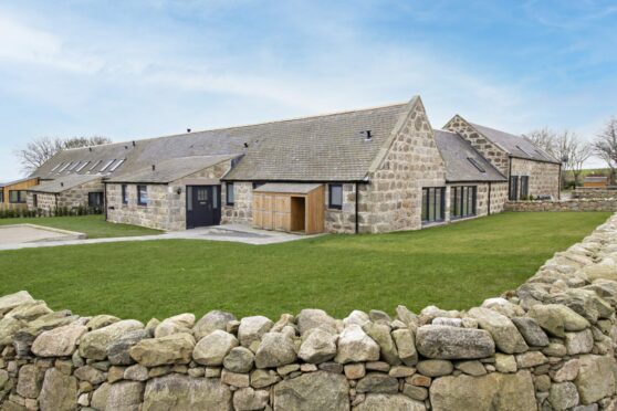 Handsome home: This converted steading in Bridge of Don features four bedrooms and three bathrooms.