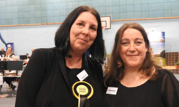 Frances Murray, left, and Susan Thomson, right (both SNP) become the first women on Western Isles Council in a decade. Picture: Western Isles News Agency
