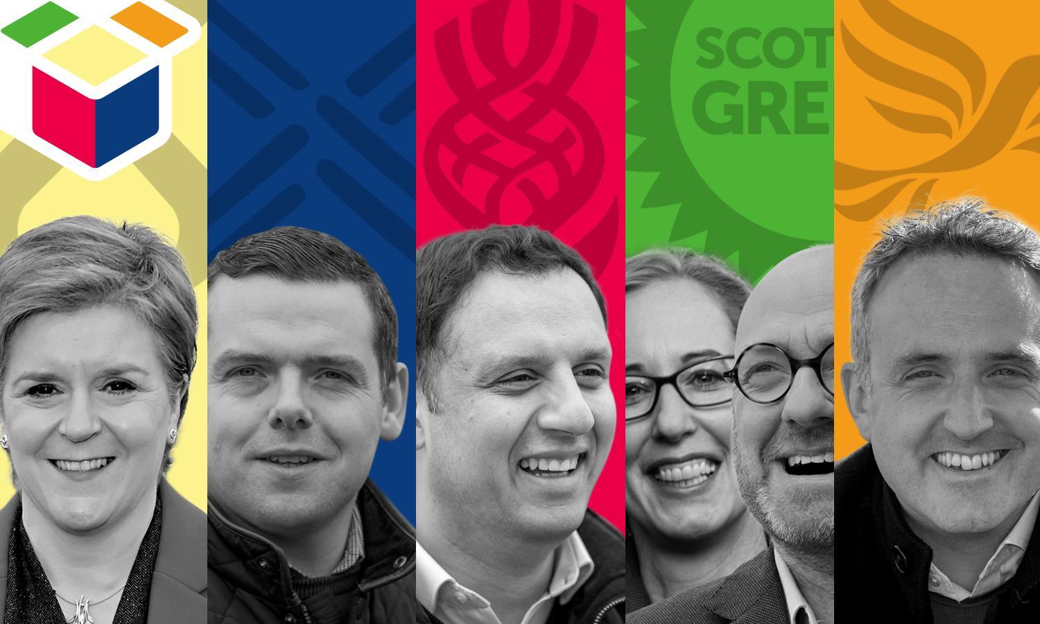 The leaders of Scotland's five main parties.