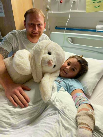 Olivia's stepdad Gavin gave her cuddly toy Flopsy she could cuddle when he couldn't be by her side.