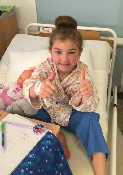 Little Olivia had her first surgery for at the age of five.