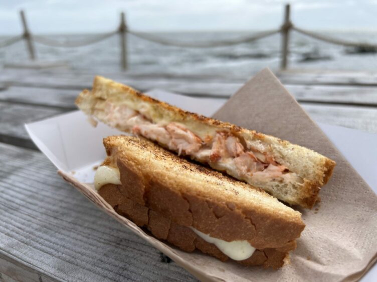 A lobster toastie from The  Lobster Shop, which will be attending Seafest Peterhead