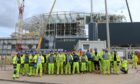 Dozens of workers walked out on the project to build Aberdeen's energy from waste incinerator in a row over unpaid wages.
Picture by Kenny Elrick/DCT Media.