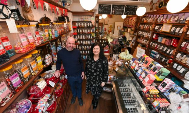 Humbug is the perfect Aberdeen sweet shop to cure your sweet cravings. Pictured is Fiona Gormley and brother/shopkeeper David MacGregor.