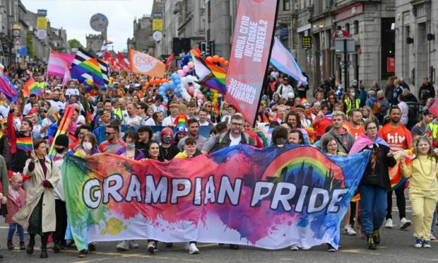 ‘It feels good to be back celebrating who we are’: Thousands take to Aberdeen streets for Grampian Pride