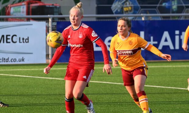 Aberdeen Women's season ended with a defeat against Motherwell. Picture by Kenny Elrick.