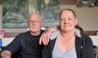 Ian Duncan, pictured  with his partner Jackie Main, has been attempting to claim compensation from the Aberdeen City Council after his home was flooded due to a burst water main. Picture by Kami Thomson.