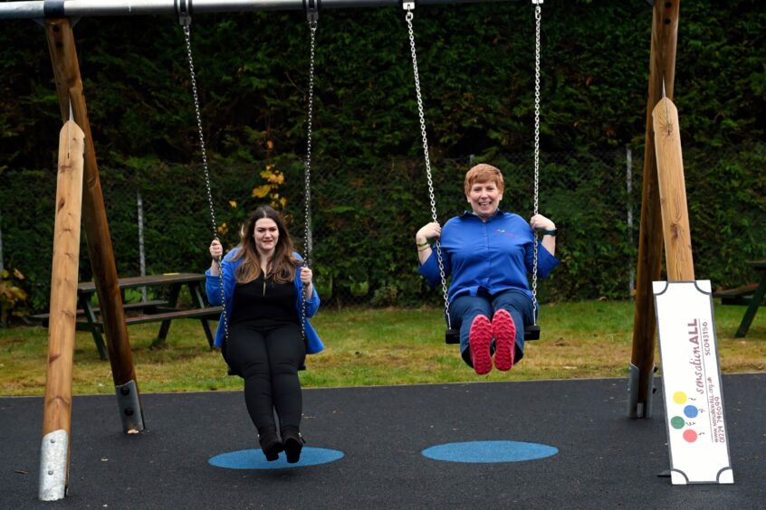 SensationALL charity manager Katie McNutt with service manager and co-founder Suz Strachan.