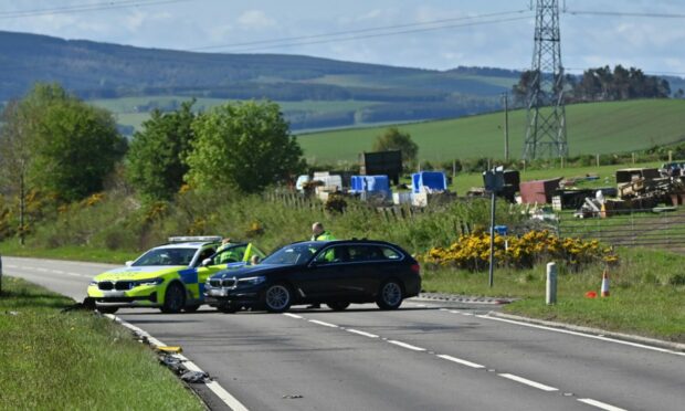 The crash happened just before 8am. Picture by Kami Thomson/ DCT Media