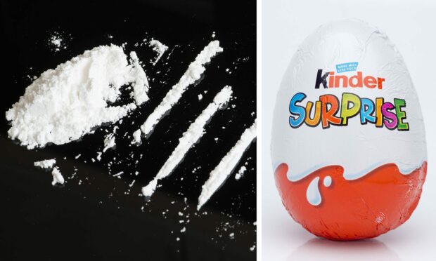 Kinder cocaine surprise. Shutterstock/DCT Media