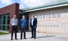 l-r Willie Park, building and business development manager, Key Facilities Management, Kenny Shand, senior planning consultant, Mabbett, and Derek McNab, managing director, Mabbett.