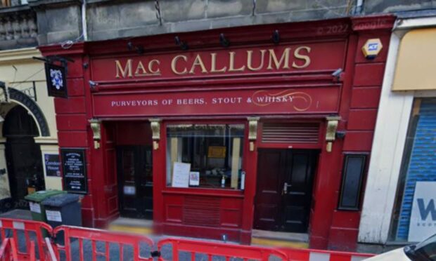 The incident occurred at MacCallums bar in Inverness
