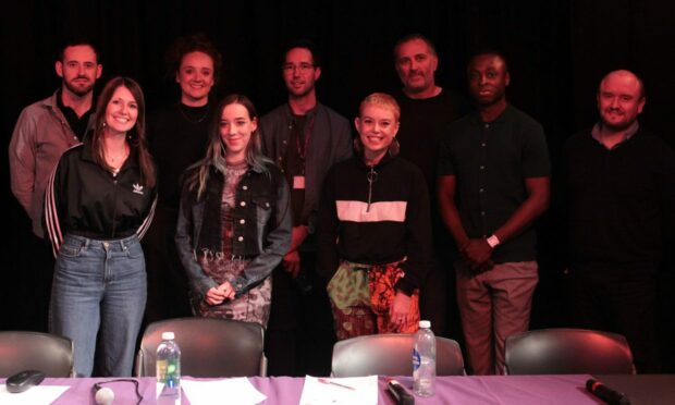 A panel of industry professionals provided NESCol students with valuable feedback on their music and will go on to receive further mentoring and coaching to help kickstart their careers in the music industry. Picture supplied by Lewis Taylor.