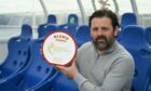 Cove Rangers manager Paul Hartley with his League One manager of the year award