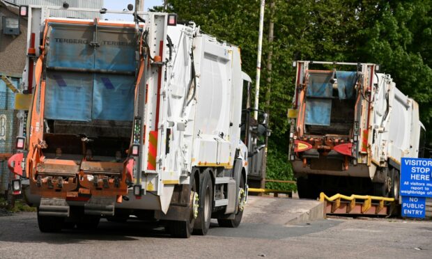 Aberdeenshire bin lorry