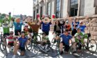 The official launch of the GetAbout Aberdeen Cycling Festival took place in the city centre on Thursday afternoon. Photo: Paul Glendell/DCT Media.