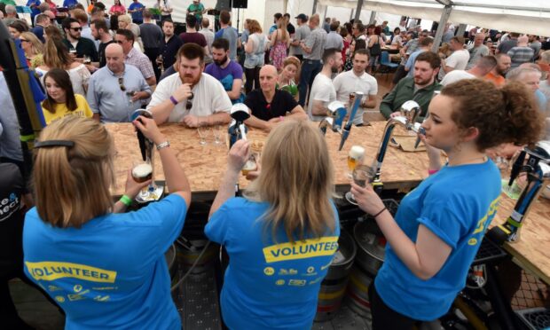One of Scotland's biggest beer festivals, the Midsummer Beer Happening is returning to Stonehaven next month. Photo by Kenny Elrick/DC Thomson
