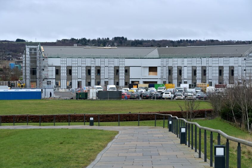 The National Treatment Centre currently under construction at Inverness Campus