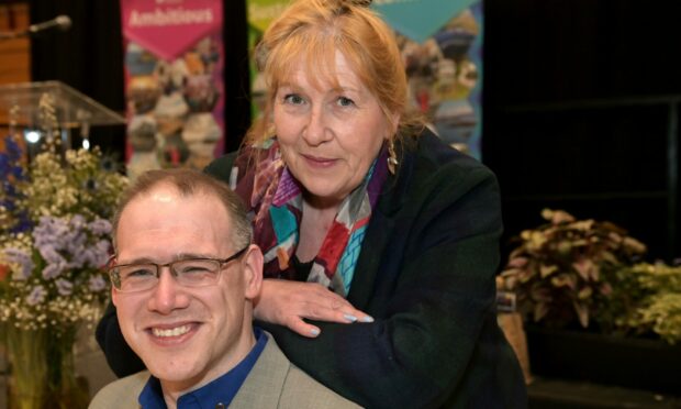 Andrew Jarvie and his mother, Barbara, who were elected to Highland Council in May