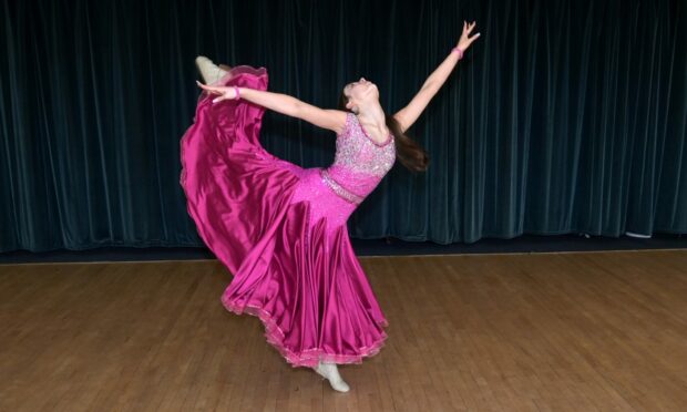 Reach for the stars: Dancer Darcey Ritchie is one of the immensely talented dancers at J Fusion Dance based in Buckie. Photo by Sandy McCook, DC Thomson.