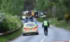 Police, firefighters and paramedics were called to the A938 near Carrbridge shortly after 5.30pm this evening.