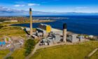 An aerial view of a power station in Peterhead to be used to store carbon
