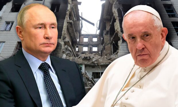 The pope is reported to have heard Russia intends to end its invasion of Ukraine on May 9.
