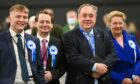 Aberdeen Election Count. Alex Salmond arrives at P&J Live. Picture by Scott Baxter 06/05/2022
