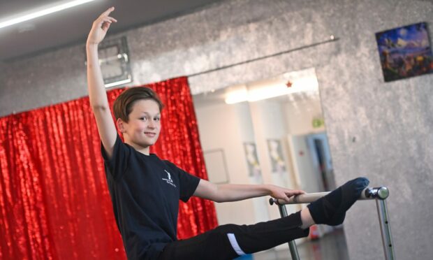 Best foot forward: Zak Leyni from Aberdeen Academy of Performing Arts is one of a strong team of dancers based at the city centre dance school. Picture by Scott Baxter, DC Thomson.