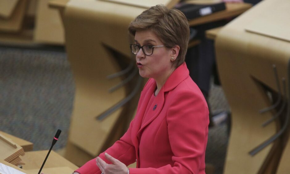 First Minister Nicola Sturgeon.