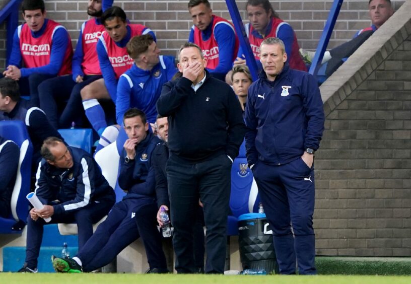 Caley Thistle manager Billy Dodds on the sidelines