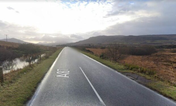 The A87 Uig to Portree road.