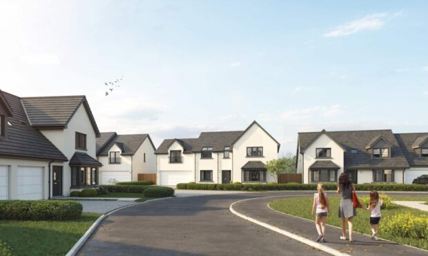 An artist impression of Kirkwood Homes development in Fairways, Inverness.