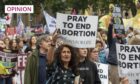 Protestors at an anti-abortion demonstration in London during 2021 (Photo: Dave Rushen/SOPA Images/Shutterstock)