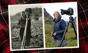 Estelle Slegers Helsen, right, is replicating the photographs of Lochaber taken by W S Thomson 70 years ago, to see the effects of time.