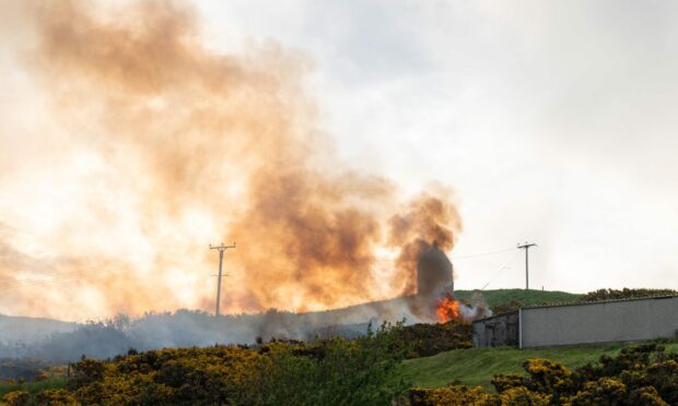 The wildfire has been ongoing since around 2am this morning. Supplied by JASPERIMAGE.