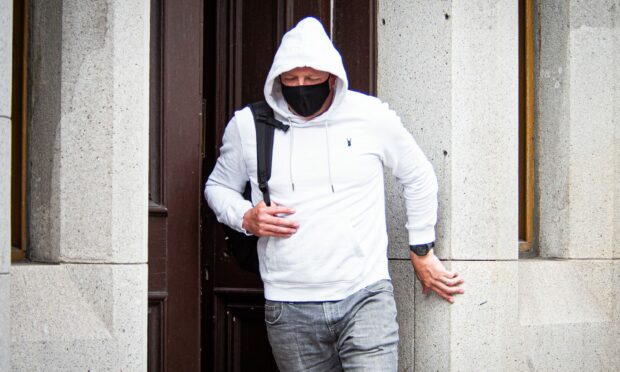 Ross Campbell changed his clothes before fleeing court. Picture by Wullie Marr / DCT Media