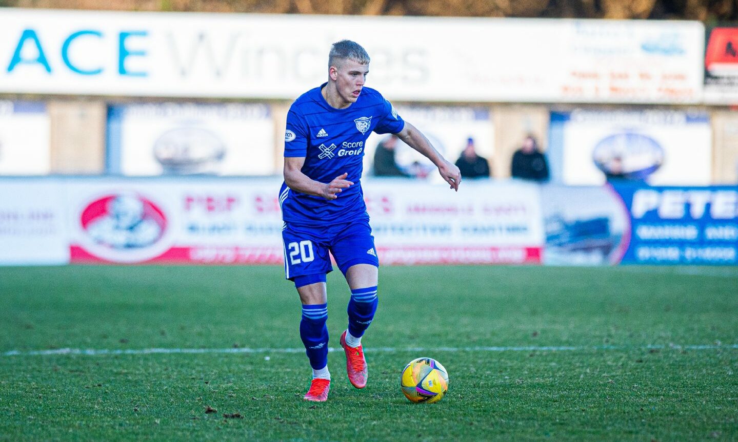 Ryan Duncan in action for Peterhead