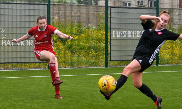 Johan Fraser, left, has left Aberdeen Women after more than a decade with the club.