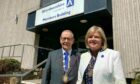 Aberdeenshire Council's new Deputy Provost Ron McKail and Provost Judy Whyte. Picture by Ben Hendry.
