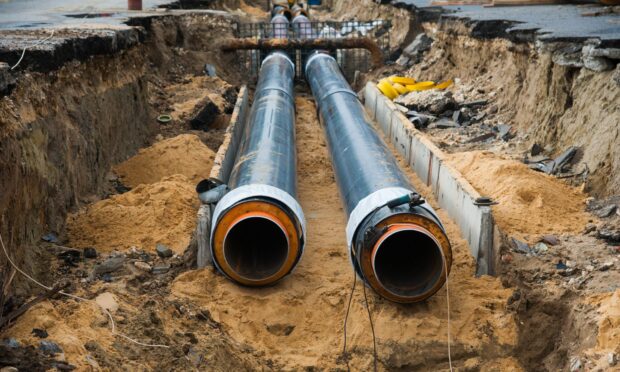 District heating system pipes