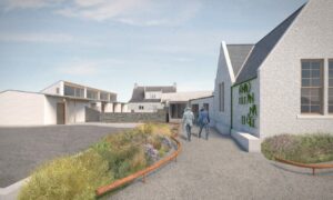 An artist impression of the planned new centre in Eriskay