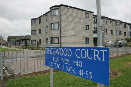 John Nicol hurled abuse at staff at Kingswood Court, Aberdeen.